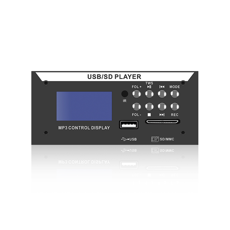 LCD8226: Telecomandă IR cu opt butoane Conector SD/USB Ecran LCD MP3 Player cu Bluetooth, TWS