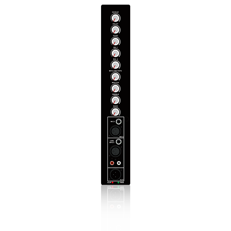 PL69S: Repetare microfon, întârziere și control ecou modul funcțional analogic vertical