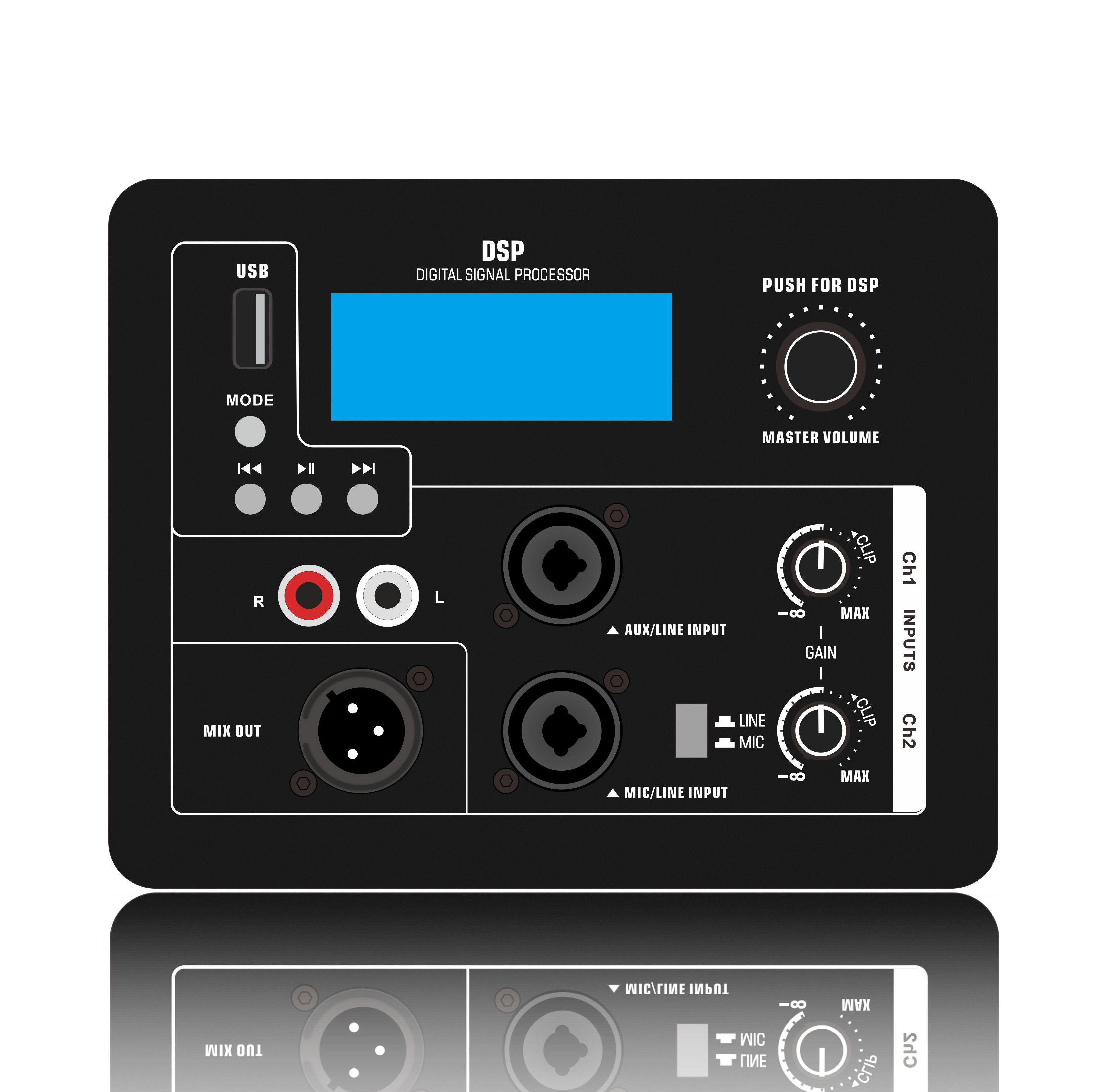 DSP1906 Amplificator difuzor activ cu gamă completă