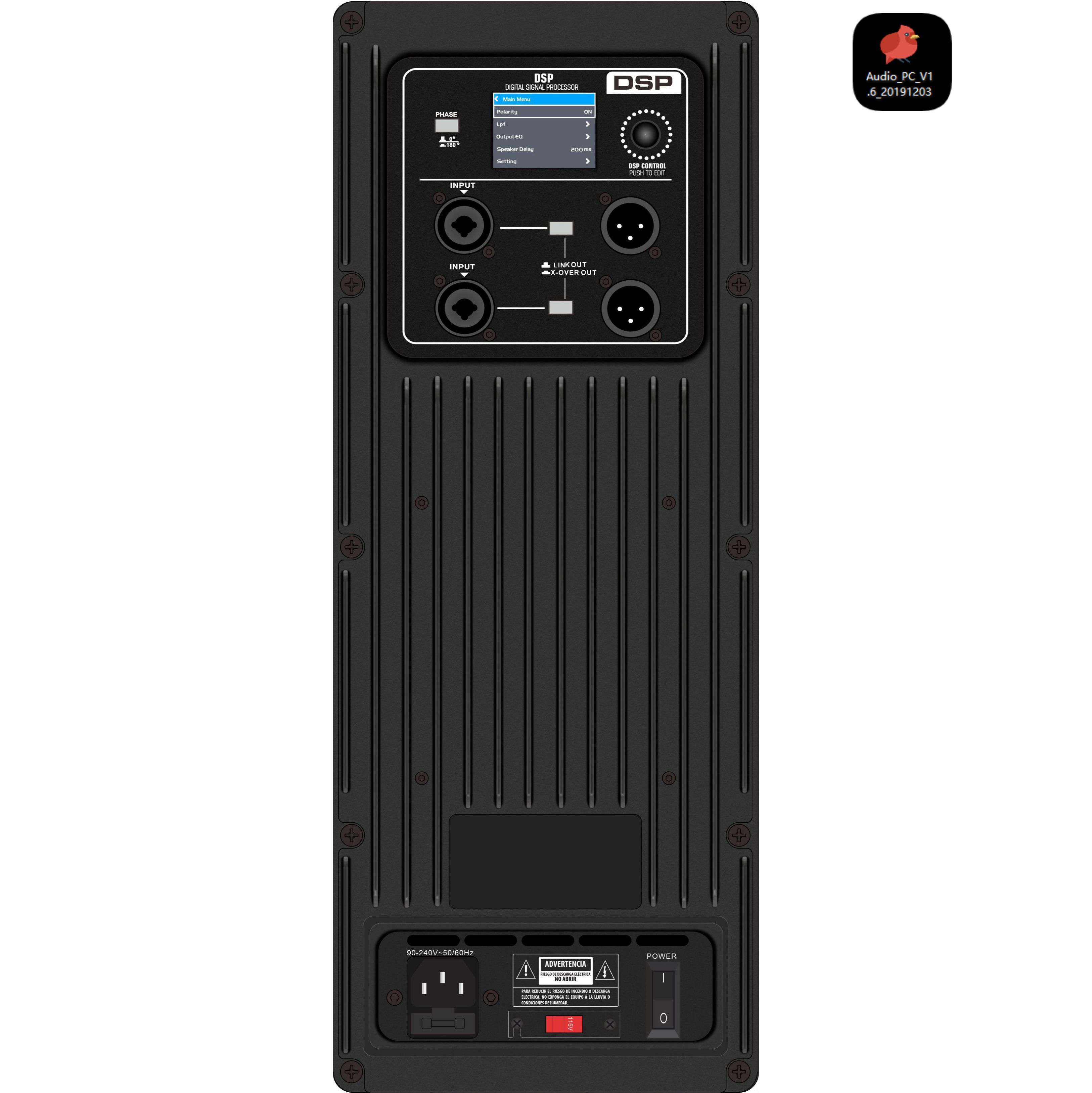DSP2405SUB Amplificator subwoofer amplificat profesional
