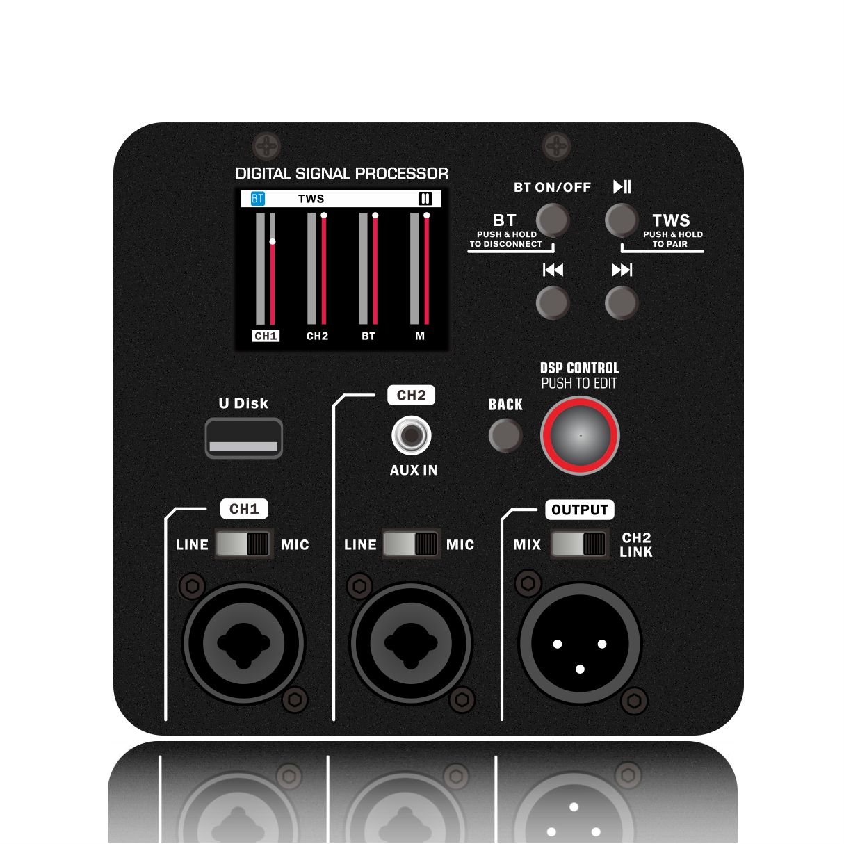 DSP2501 Amplificator difuzor activ cu gamă completă