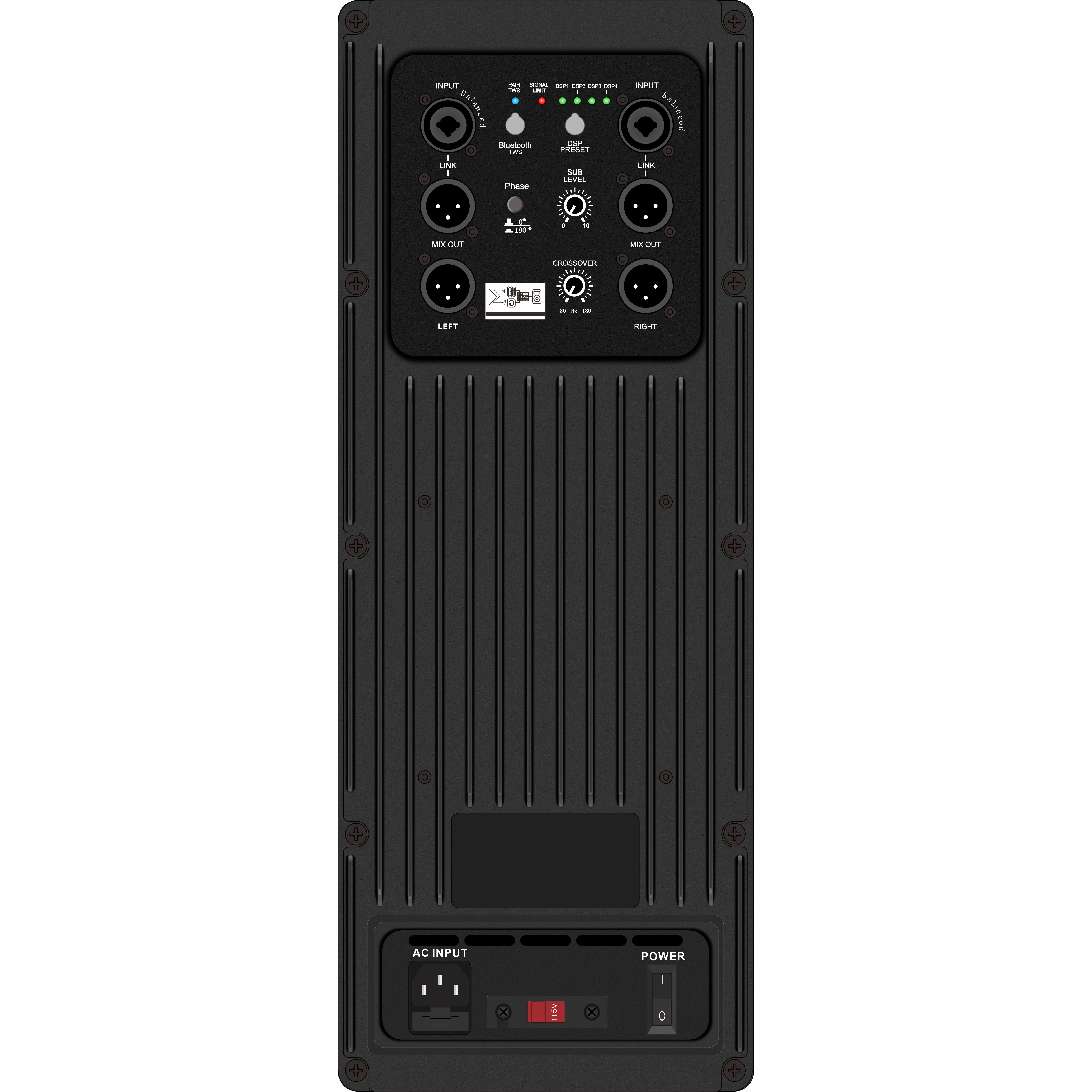 DSP1804SUB Amplificator DSP subwoofer alimentat