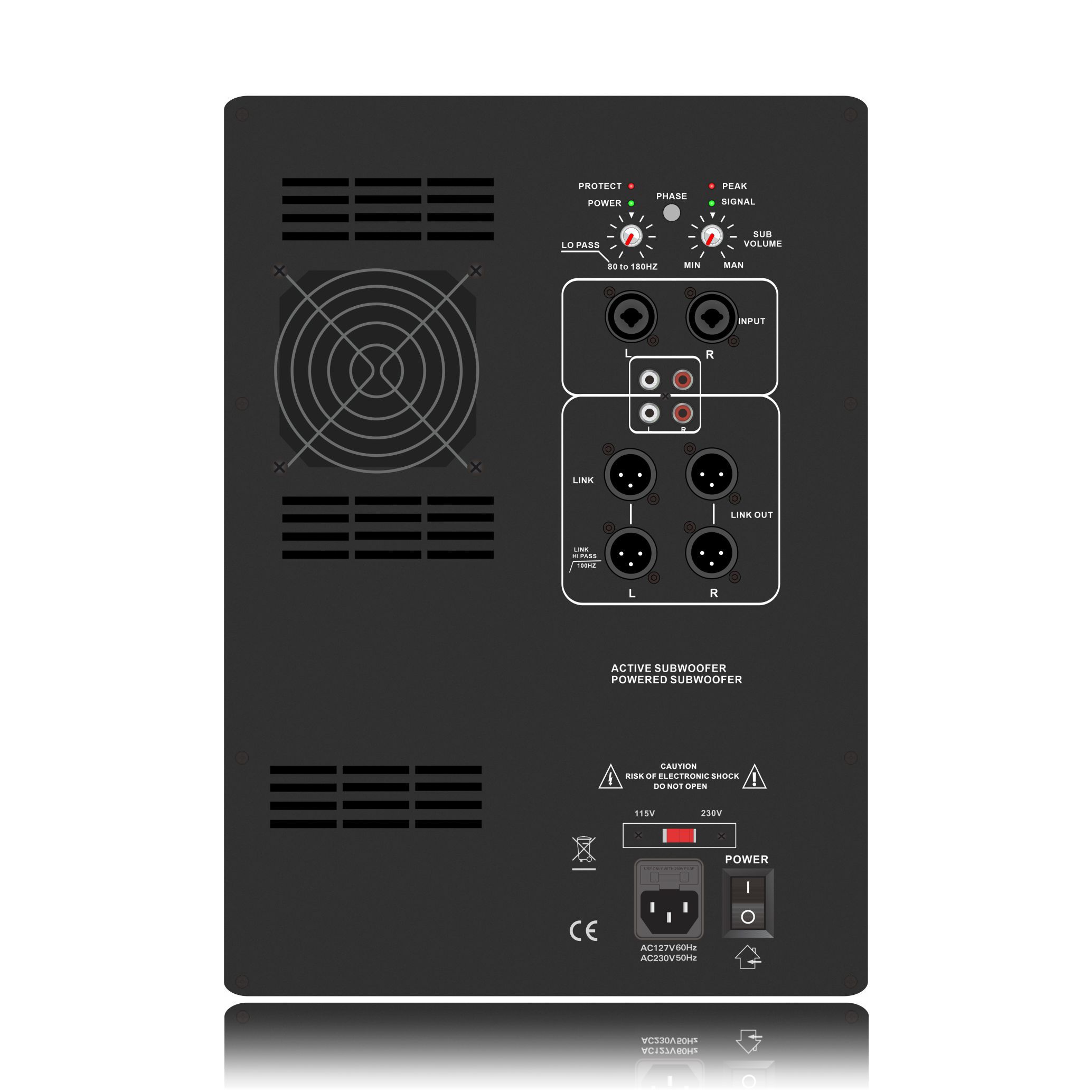 SUB18-2.1 Amplificator subwoofer amplificat clasa AB