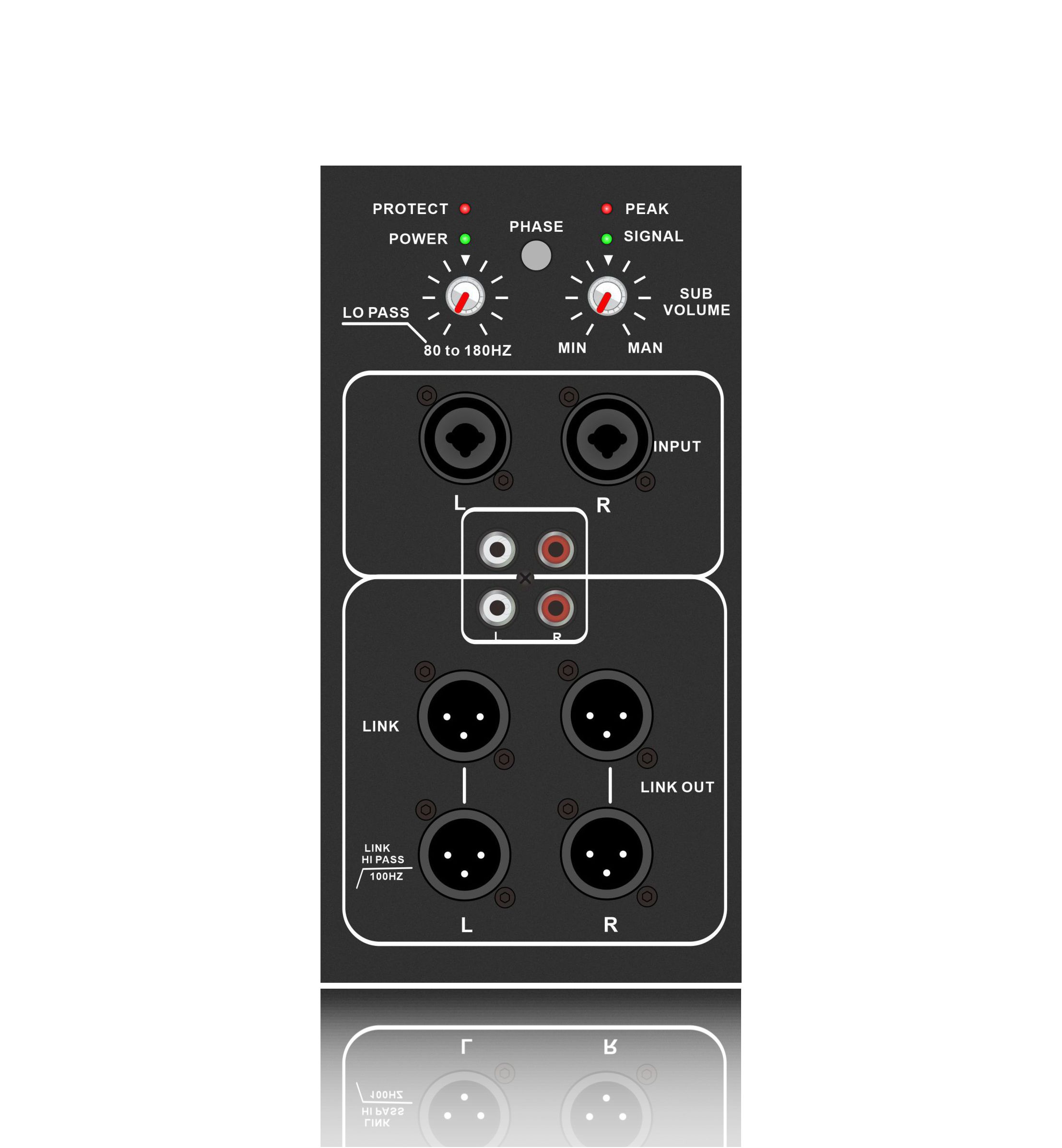 SUB18-2.1 Amplificator subwoofer amplificat clasa AB