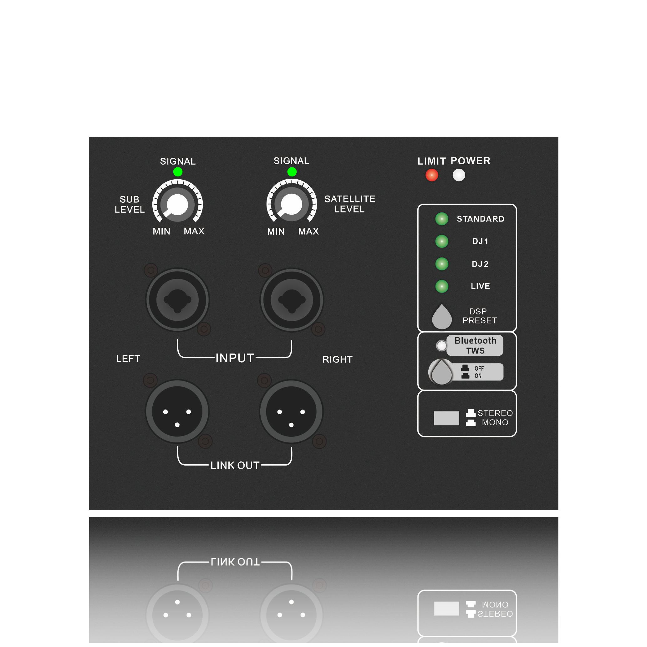 Sistem de subwoofer alimentat din seria DSP1903SUB 1.1 / 2.1 / 2.2 canale
