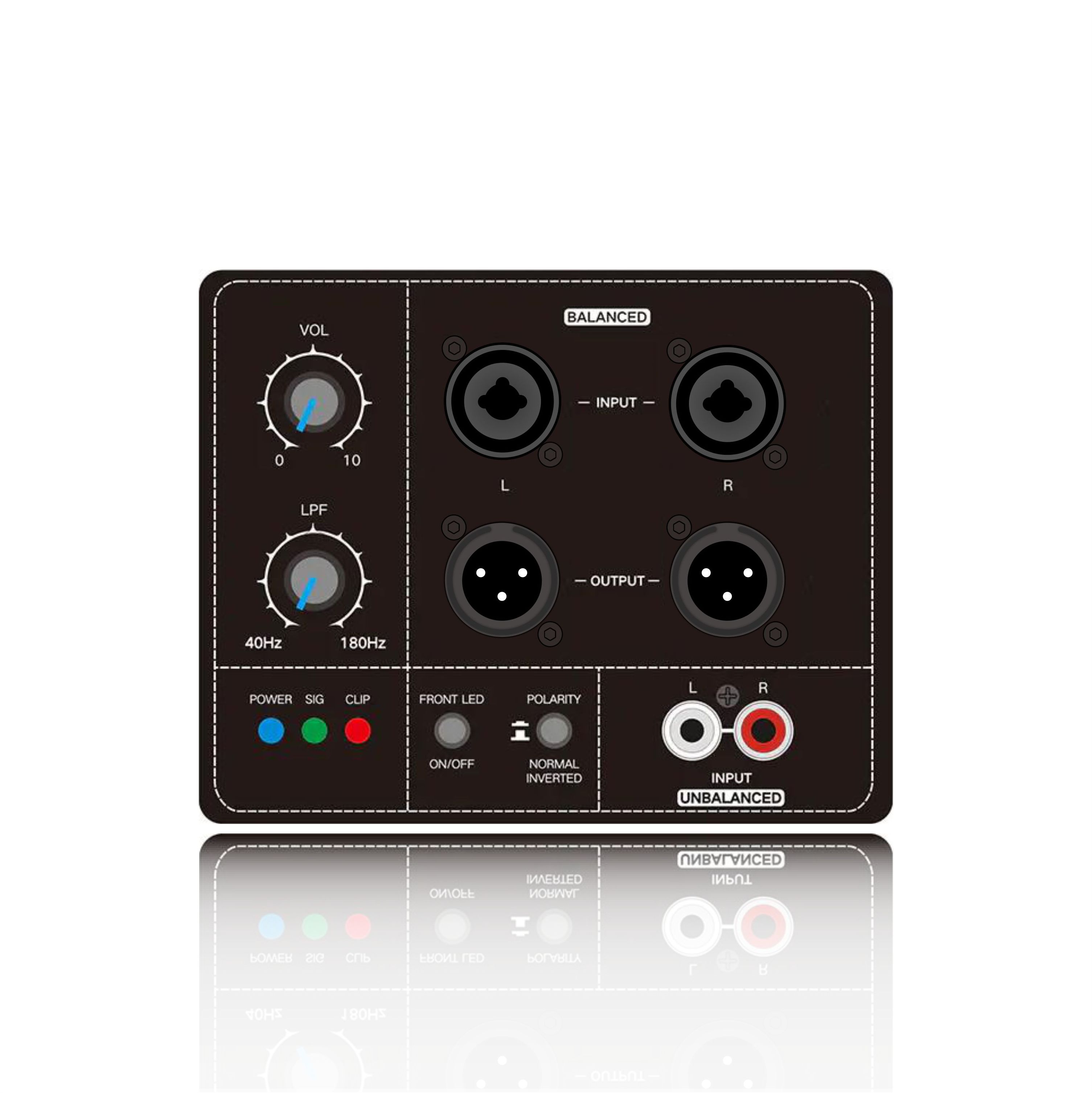 PL78SUB: Modul funcțional subwoofer de intrare stereo echilibrat și dezechilibrat