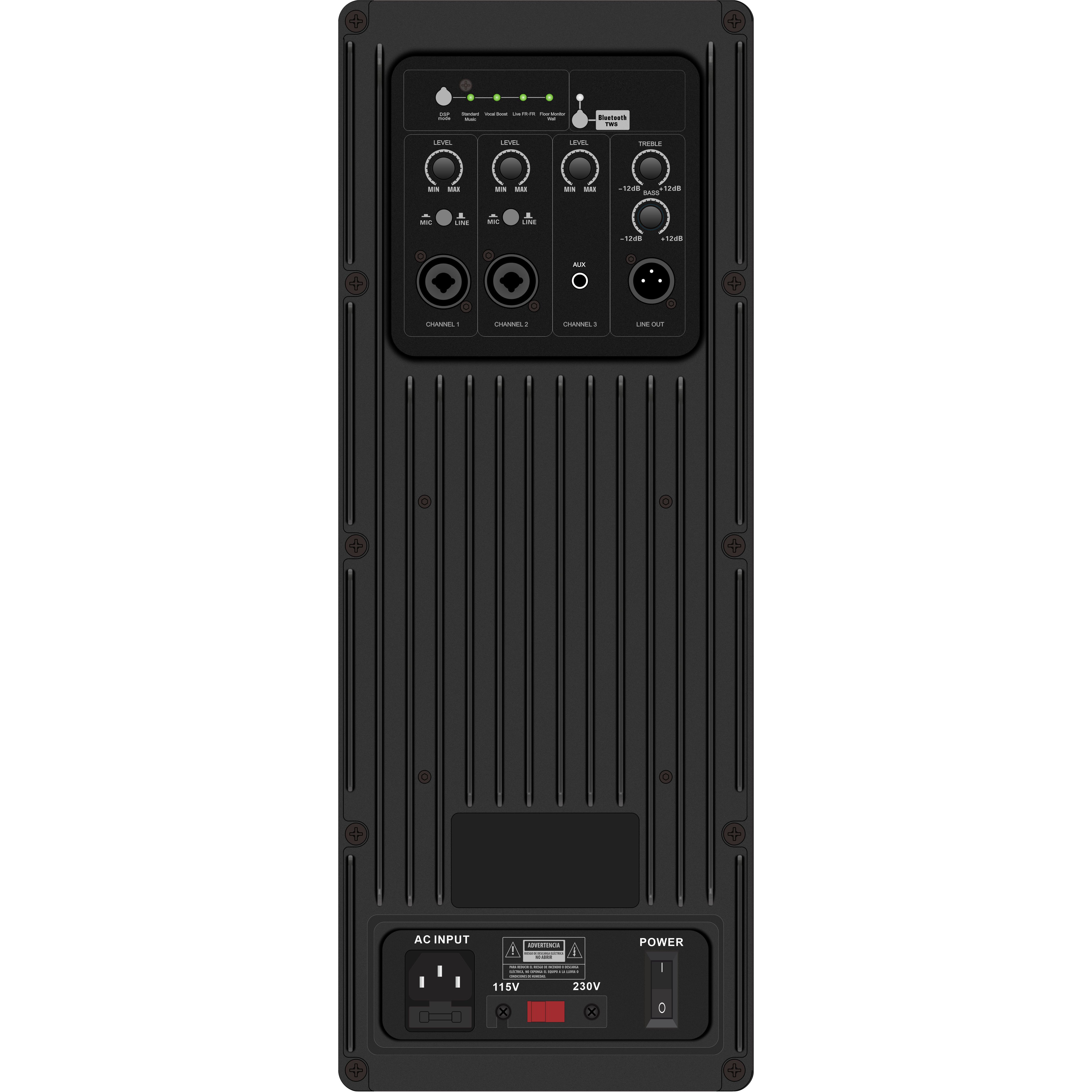 DSP1907 Amplificator difuzor activ cu gamă completă