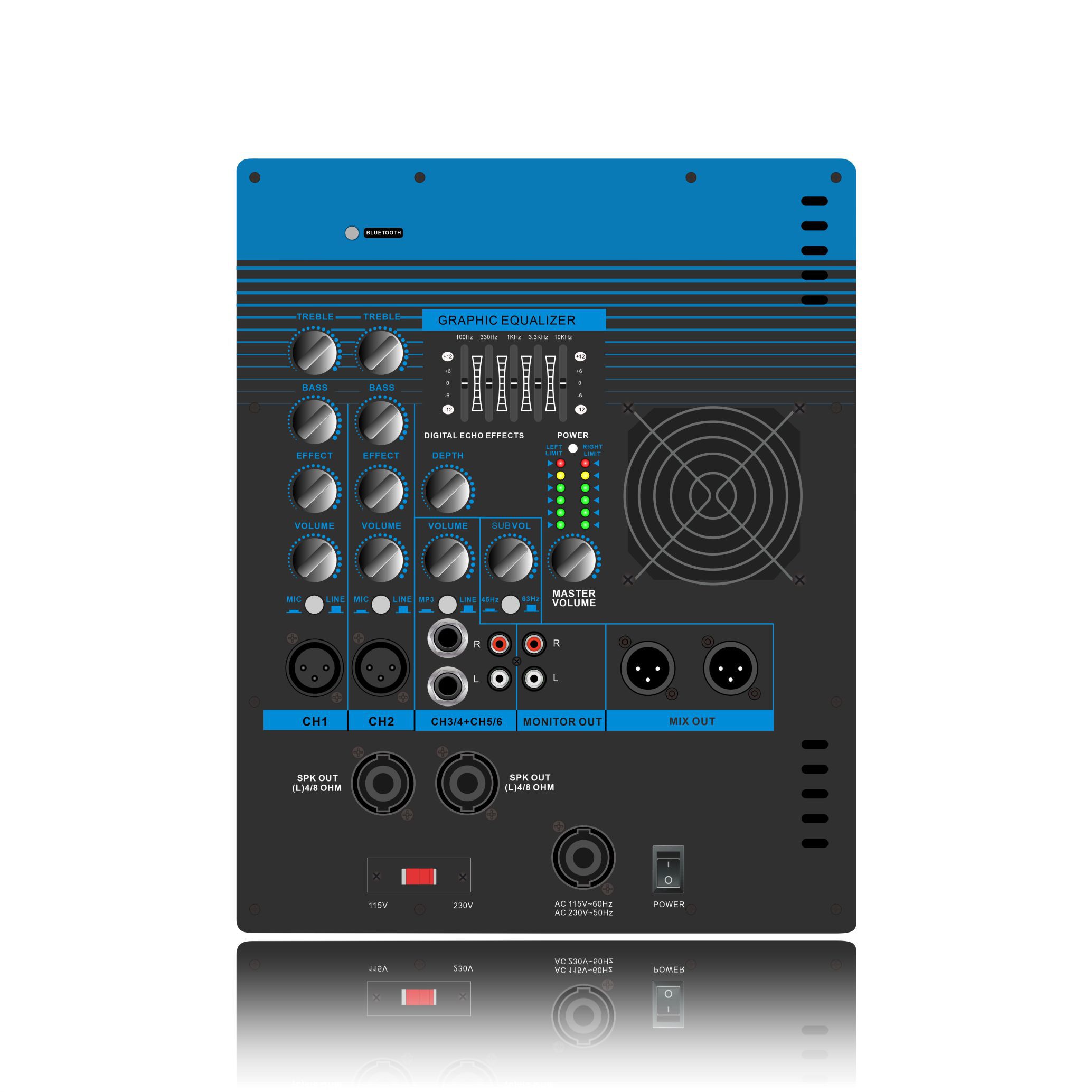 EON206SUB Amplificator de putere pentru sistemul de difuzoare Line Array 2.1-2.2