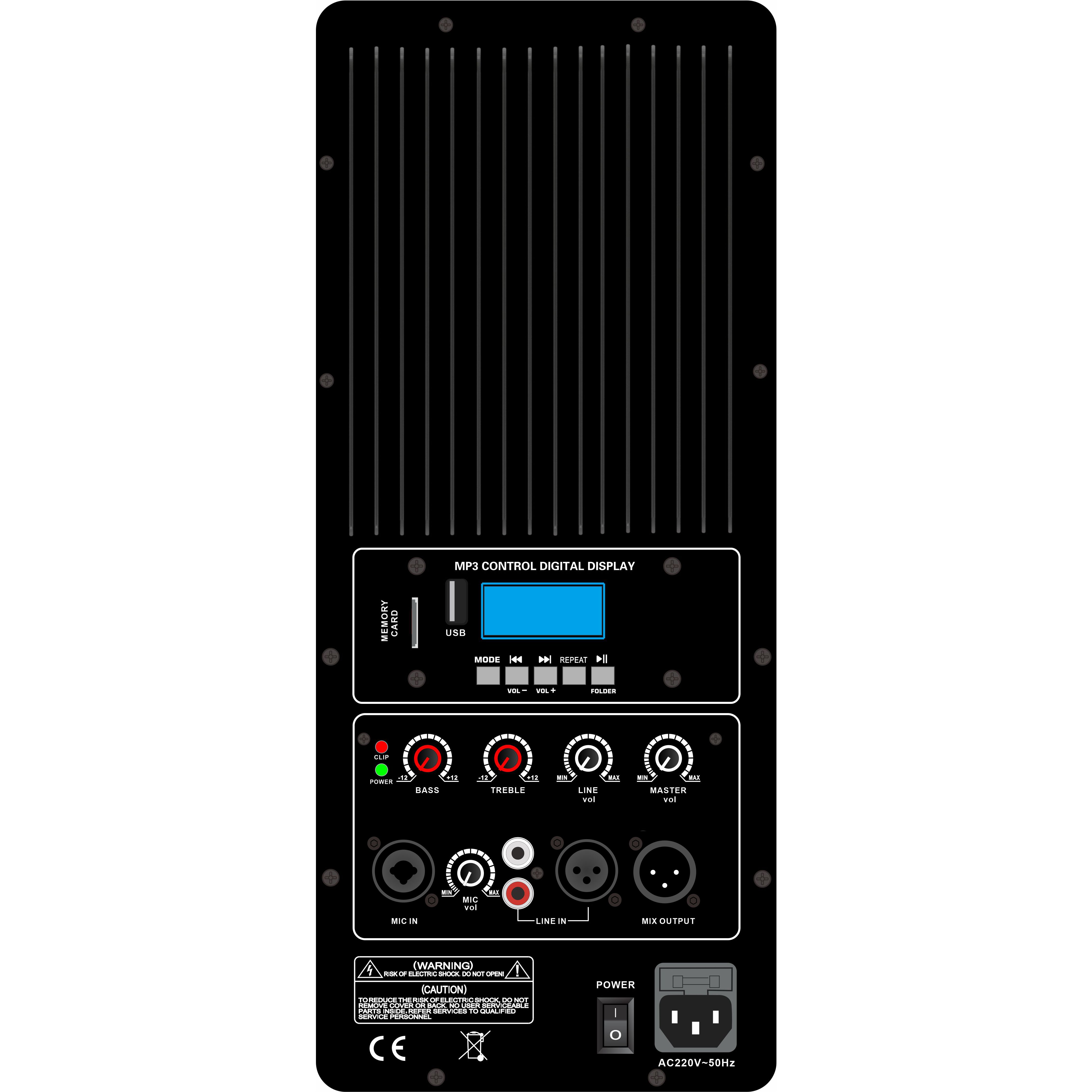 Amplificator pentru difuzoare amplificate clasa H PL89