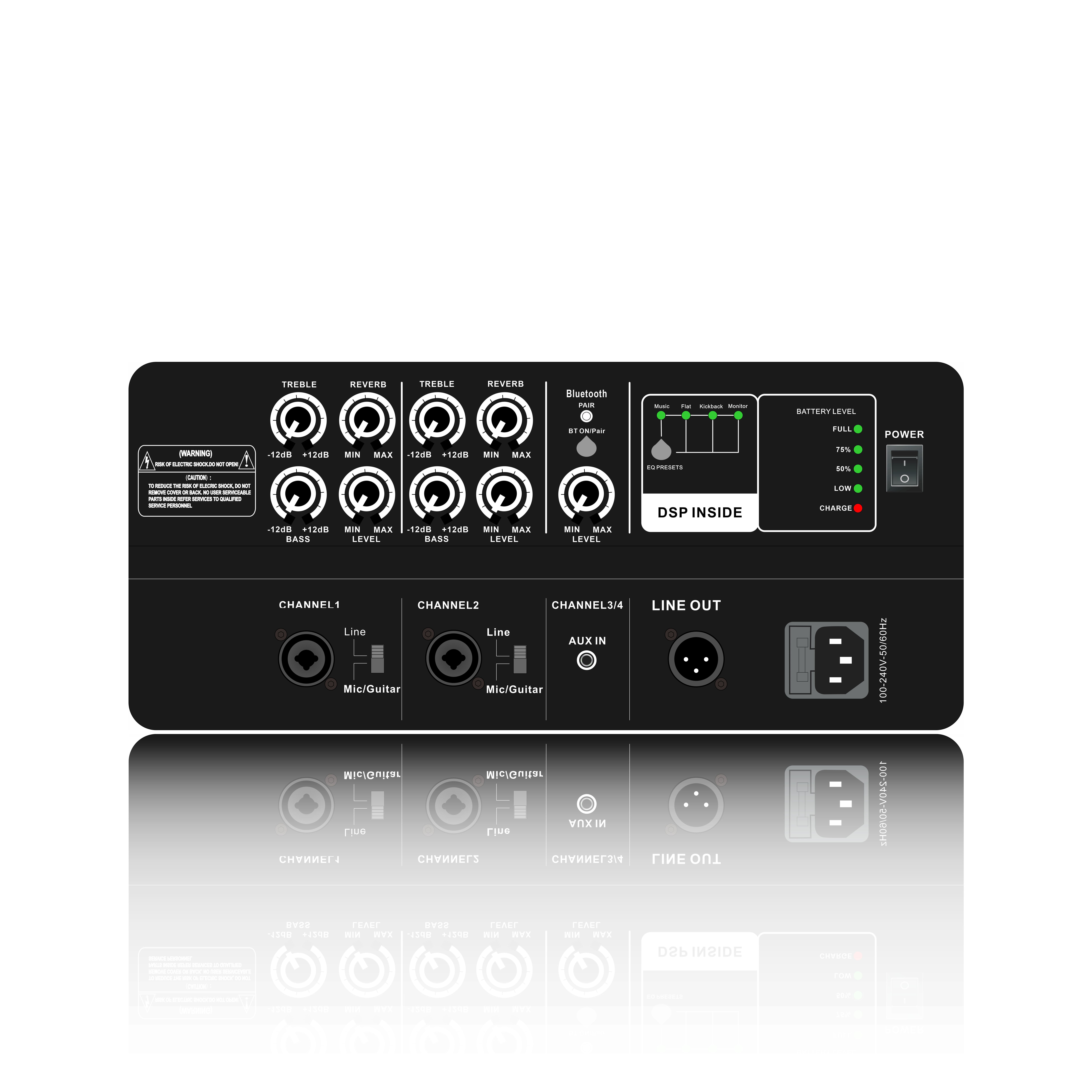 Amplificator pentru sistem de difuzoare portabile PL85DSP