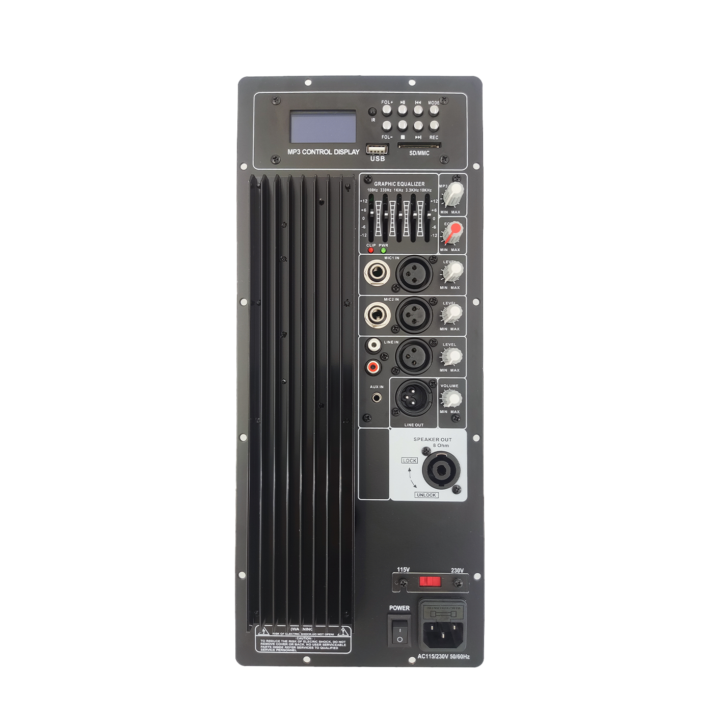 Amplificator pentru difuzoare pentru sistem PA clasa AB PL70