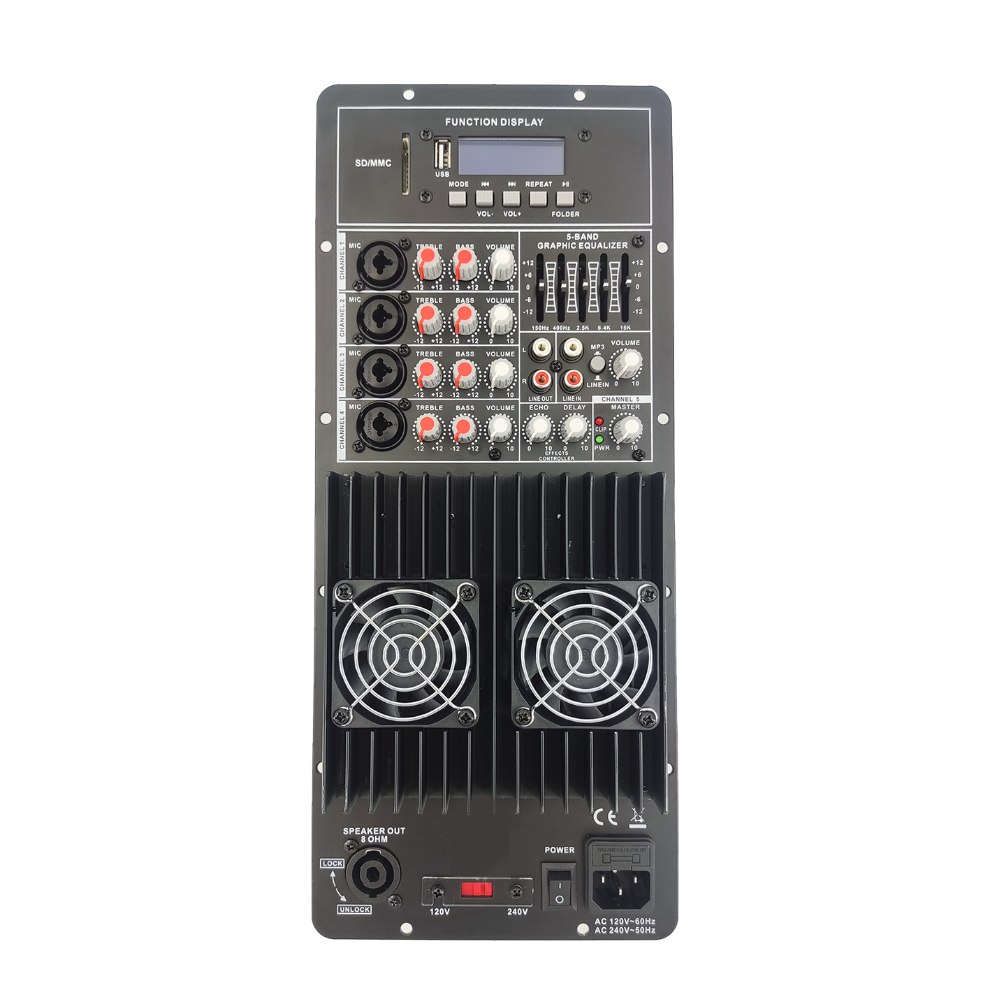 Clasa AB Multi-canal cu egalizator Amplificator difuzor PA PL83