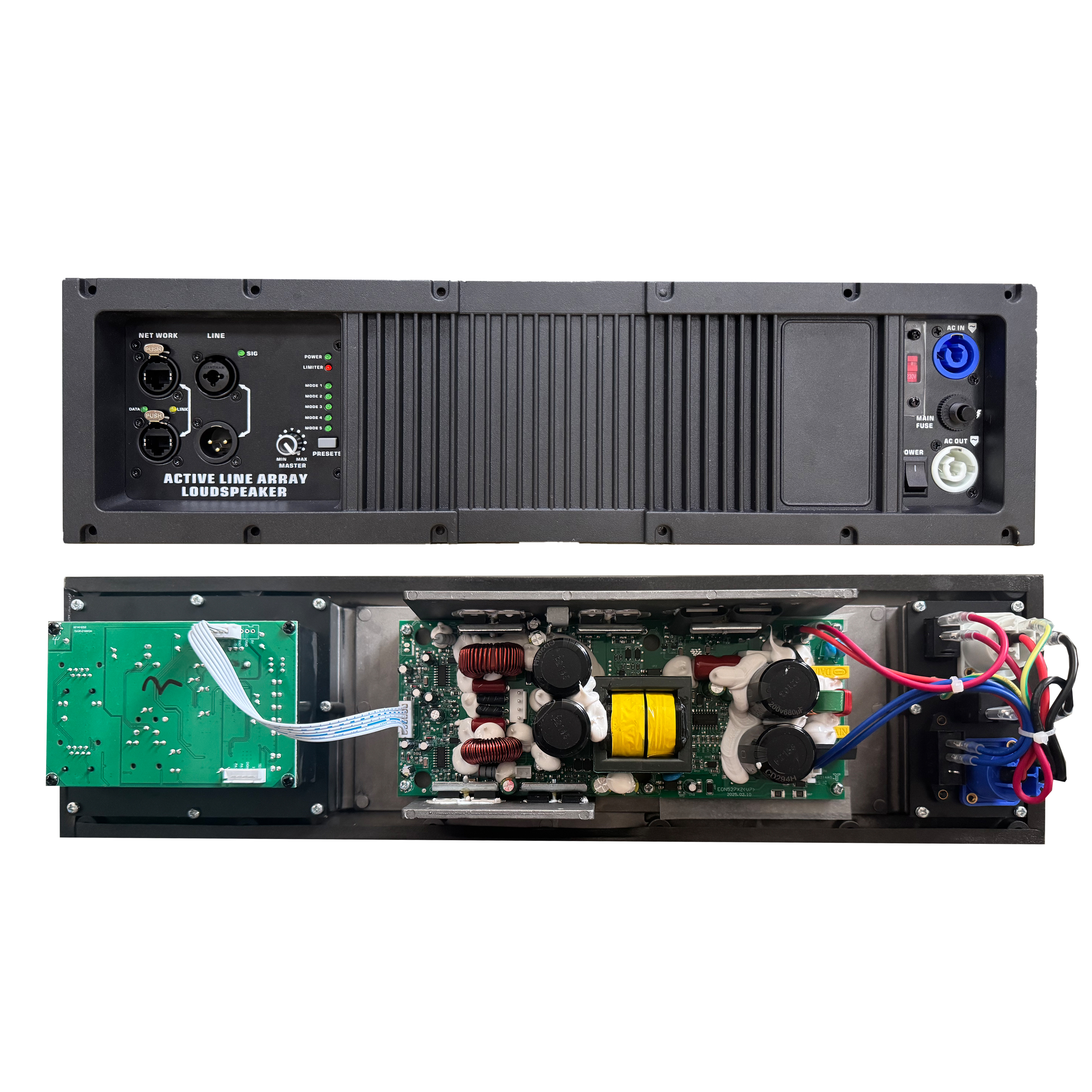 HG485-212 Amplificator de sistem Active Line Array cu conectori RJ45